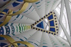 Dubai 07 Burj Al Arab 09 Atrium Ceiling From  Mezzanine.JPG